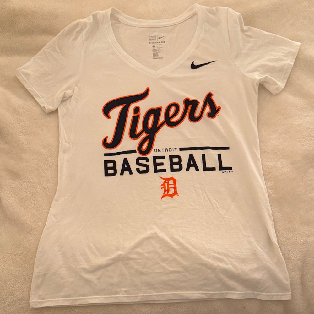 Nike White Tigers Baseball Tee